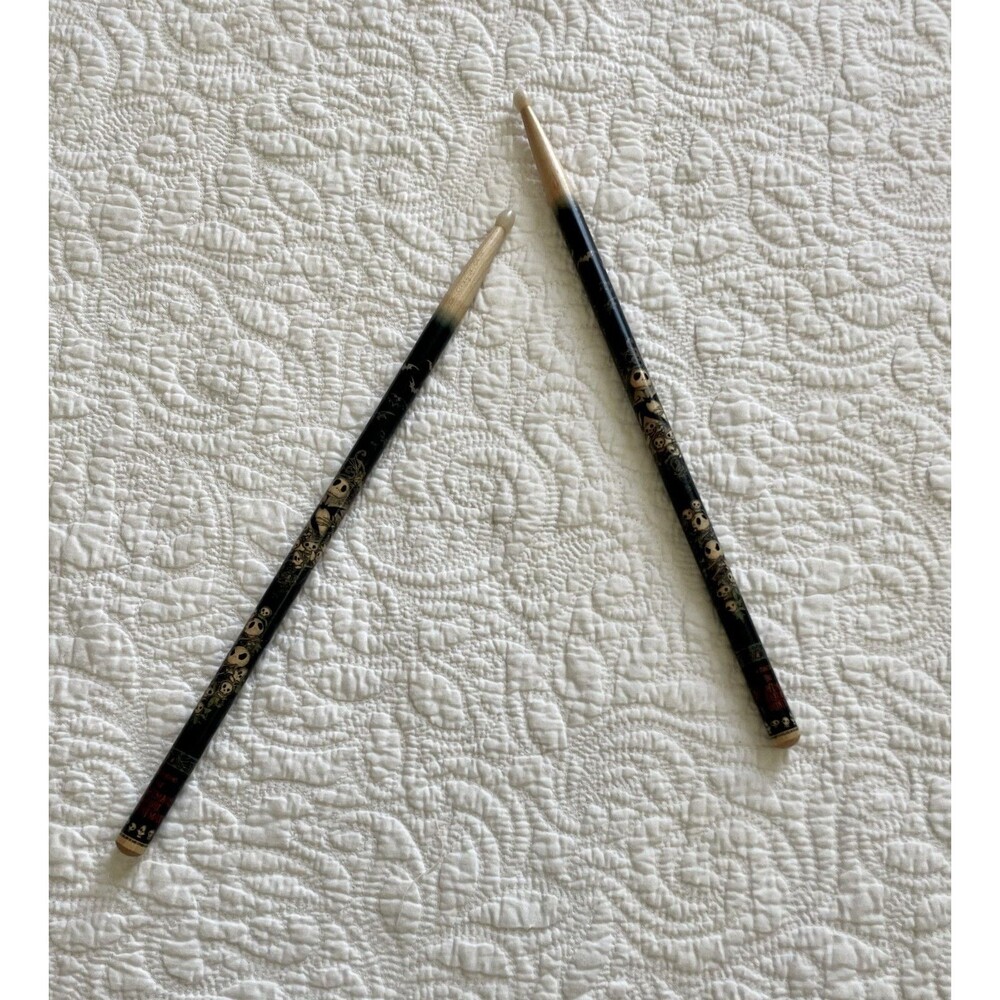 Disney Nightmare Before Christmas Jack Skellington Drumsticks Pair Wood 16"